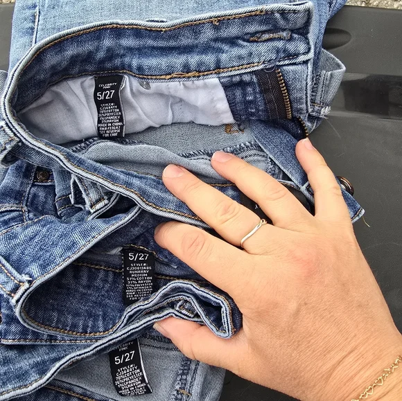 Celebrity Pink Distressed Blue Jean Shorts - Picture 3 of 3